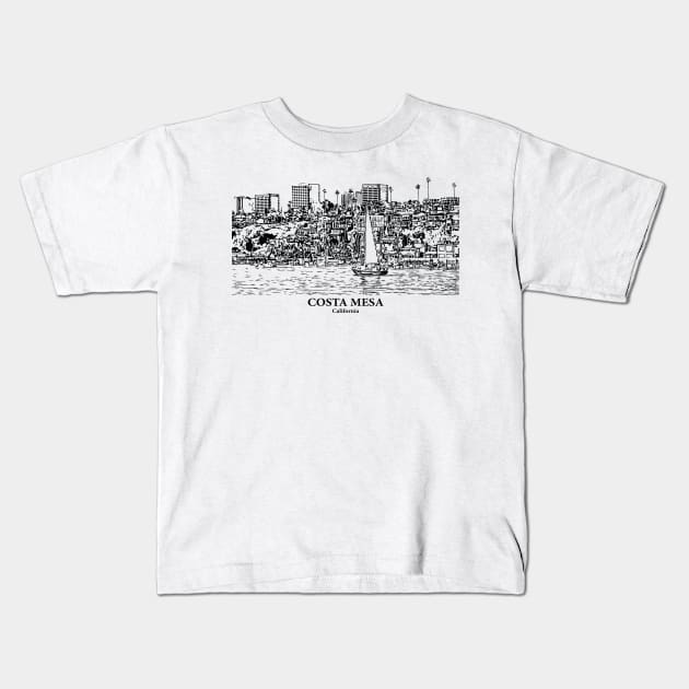 Costa Mesa - California Kids T-Shirt by Lakeric